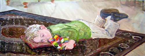 schilderij Thomas op kleed